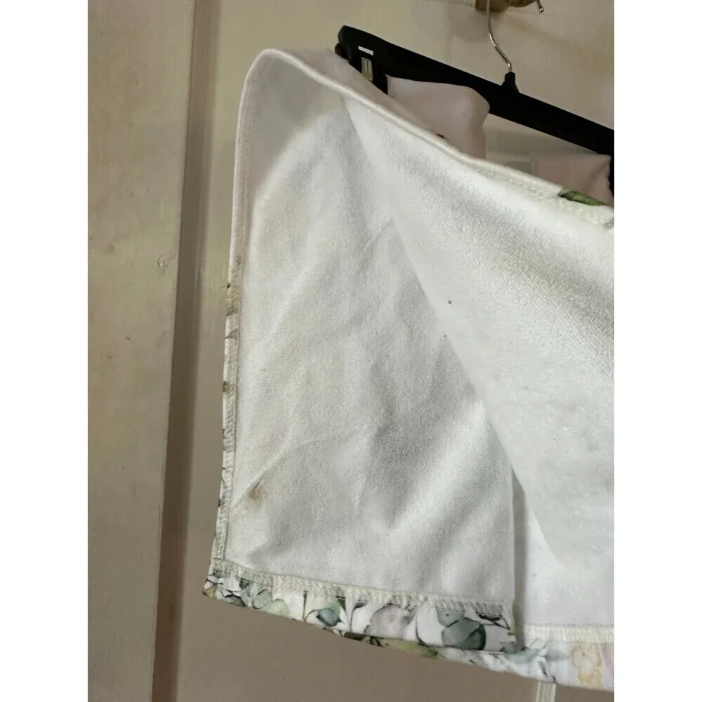 Butterfly white floral kitchen towels
